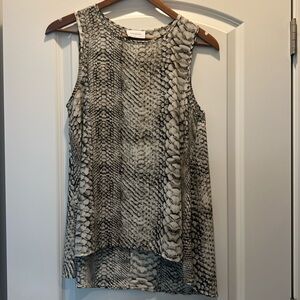 Adrienne snakeskin tank